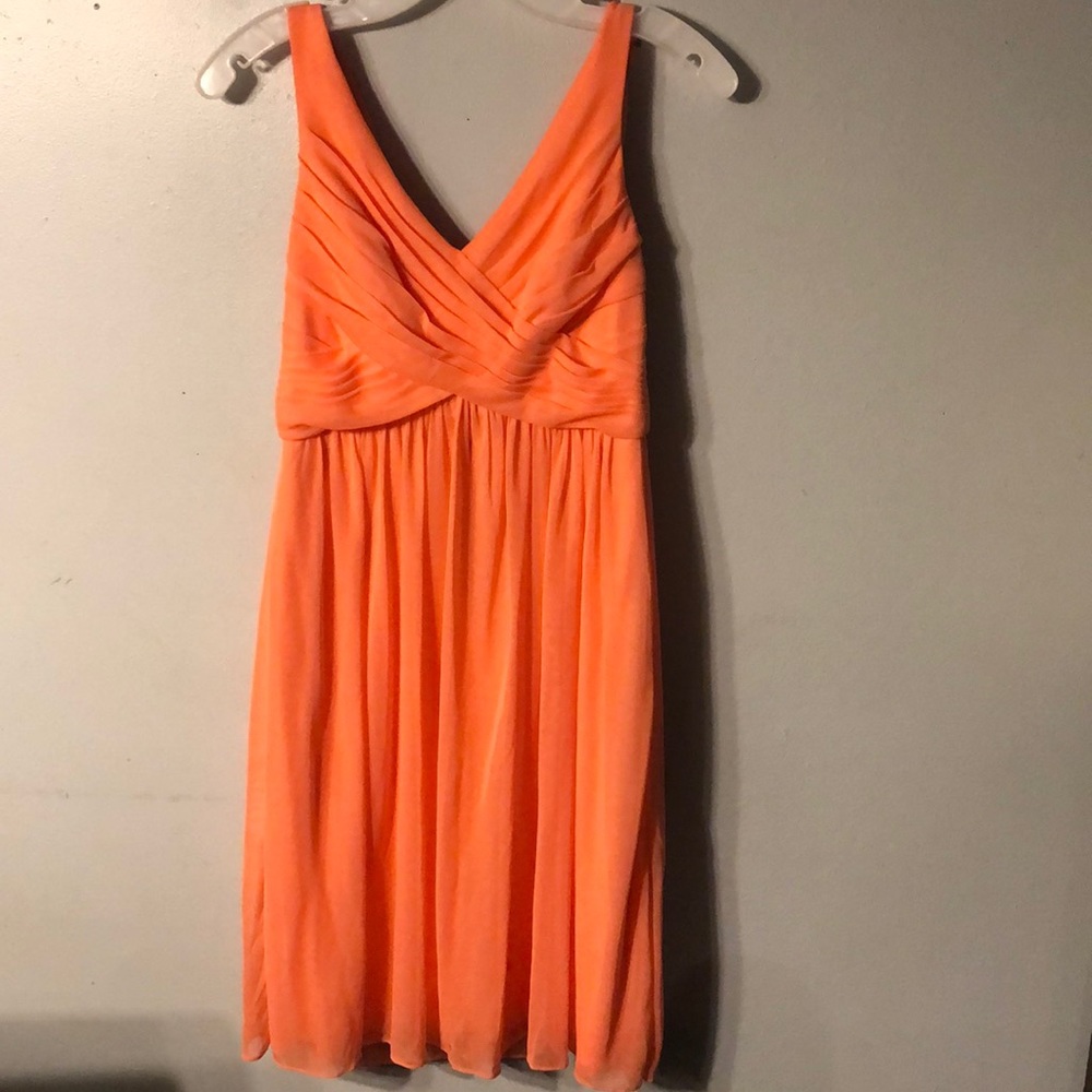 Coral davids bridal bridesmaid dress